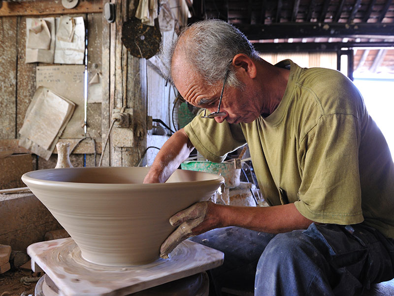クリアランスセール 日本製 石見焼 伝統的工芸品 レトロモダン切り立ち